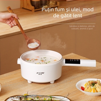 Aragaz electric cu vas multifuncțional integrat, vas interior din oțel inoxidabil, control microcomputer, izolație, capacitate 2,1–4 L pentru 2–3 persoane