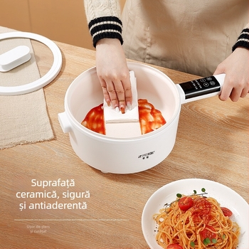 Aragaz electric cu vas multifuncțional integrat, vas interior din oțel inoxidabil, control microcomputer, izolație, capacitate 2,1–4 L pentru 2–3 persoane