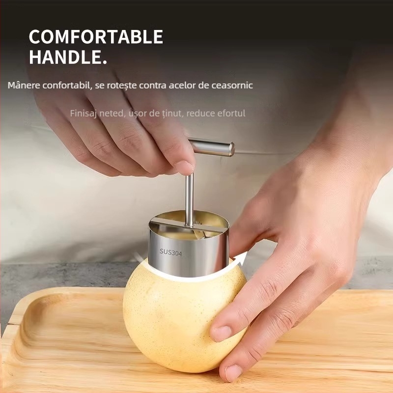 304 oțel inoxidabil – instrument de scoatere a sâmburilor din mere și pere