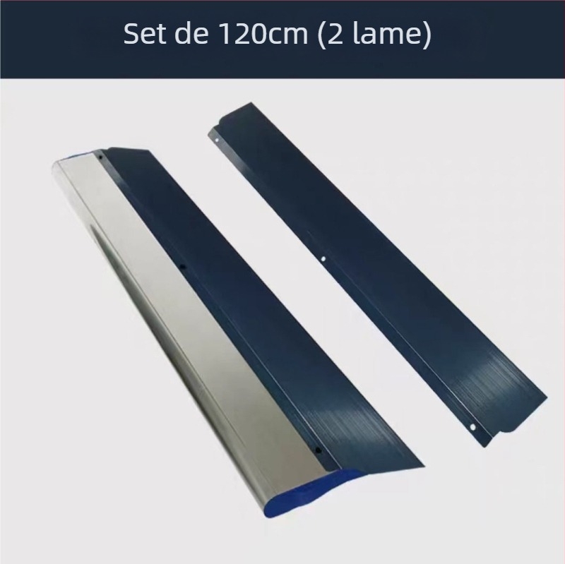 Șpaclu plat pentru curățarea cenușei, bază din oțel inoxidabil, mâner din aliaj de aluminiu, model QL001