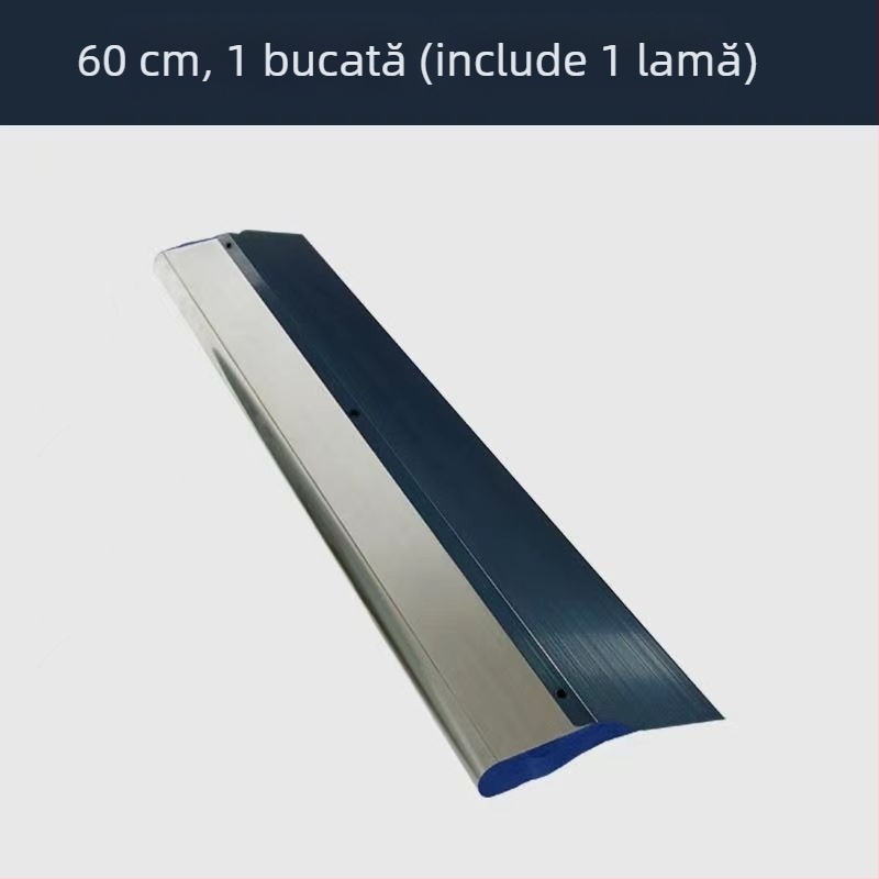 Șpaclu plat pentru curățarea cenușei, bază din oțel inoxidabil, mâner din aliaj de aluminiu, model QL001
