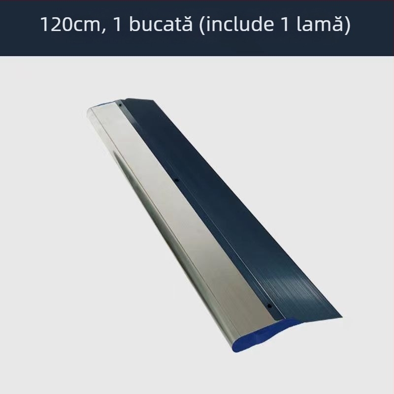 Șpaclu plat pentru curățarea cenușei, bază din oțel inoxidabil, mâner din aliaj de aluminiu, model QL001