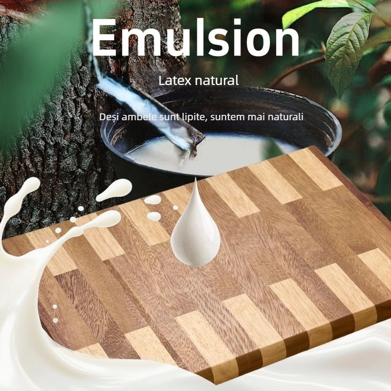 Tocător de legume din lemn masiv Wenge, fără adeziv, îngroșat, antifungic și antibacterian