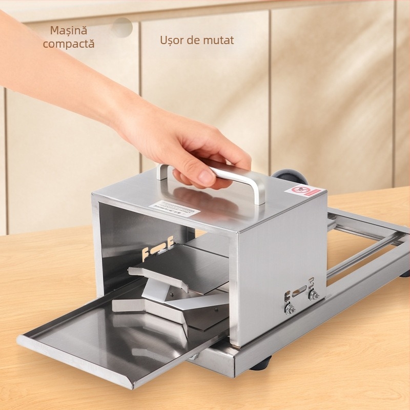 Feliator manual de pâine – ustensilă de bucătărie din oțel inoxidabil pentru bagel și burger