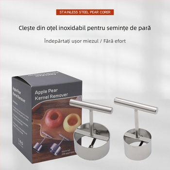 Îndepărtător de sâmburi pentru pere, din oțel inoxidabil 304, modelul 8537, brand Chuji Qixiu, divizor de fructe, stil modern minimalist