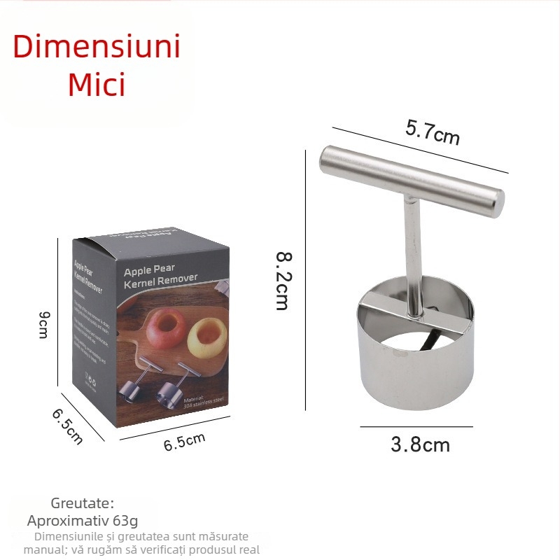 Îndepărtător de sâmburi pentru pere, din oțel inoxidabil 304, modelul 8537, brand Chuji Qixiu, divizor de fructe, stil modern minimalist