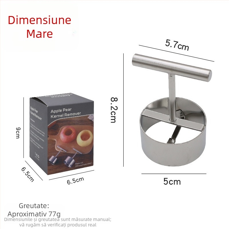 Îndepărtător de sâmburi pentru pere, din oțel inoxidabil 304, modelul 8537, brand Chuji Qixiu, divizor de fructe, stil modern minimalist
