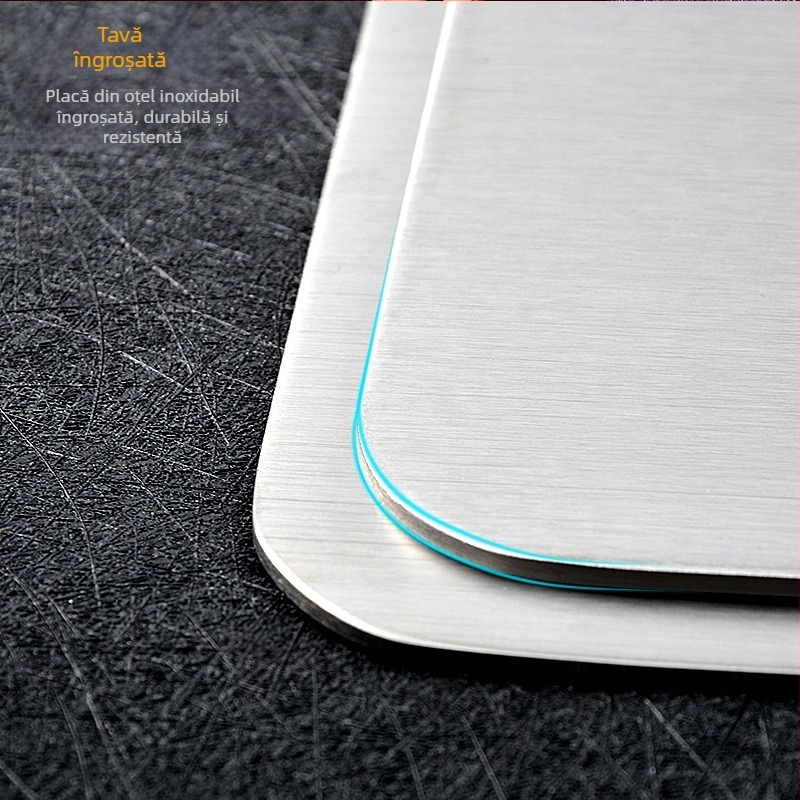 Tocător din oțel inoxidabil – antibacterian și rezistent la mucegai, pentru uz casnic, stil modern minimalist