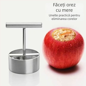 Unealtă pentru scoaterea miezului din Snow Pear și formă de orez cu măr — design modern minimalist, fără personalizare, fără siglă