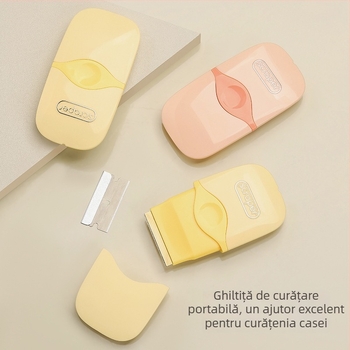 Racletă de curățare multifuncțională - portabilă pentru bucătărie și baie, degresare și curățare a sticlei, din plastic, stil modern minimalist