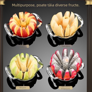 Tăietor de mere și decupator de miez - oțel inoxidabil 304, divizor de fructe pentru uz casnic, imprimare logo disponibil