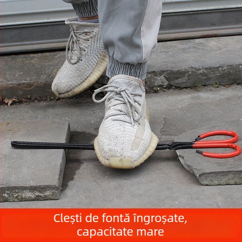 Set de trei unelte pentru foc pentru uz casnic: cârlig pentru foc, lopată pentru cărbune, clește pentru foc – rezistente la temperaturi înalte