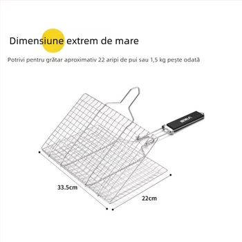 Clești pentru grătar – clip pentru pește și legume din oțel inoxidabil 304, pentru grătare în aer liber, design modern minimalist, set complet