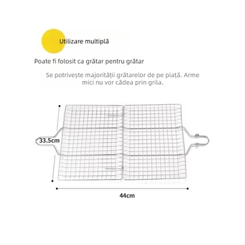 Clești pentru grătar – clip pentru pește și legume din oțel inoxidabil 304, pentru grătare în aer liber, design modern minimalist, set complet