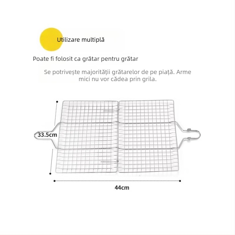 Clești pentru grătar – clip pentru pește și legume din oțel inoxidabil 304, pentru grătare în aer liber, design modern minimalist, set complet