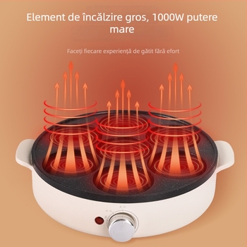 Tigaie pentru omletă cu șapte găuri – antiaderentă, multifuncțională pentru bucătăria de acasă, ouă și mini burgeri