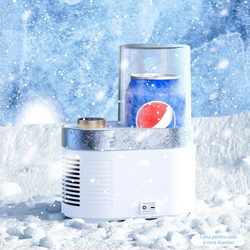 Ceasca pentru bauturi calde si reci – mini portabilă, răcire și încălzire, funcționare mecanică, model 03990, 12W, 5V/3A, alimentare prin cablu