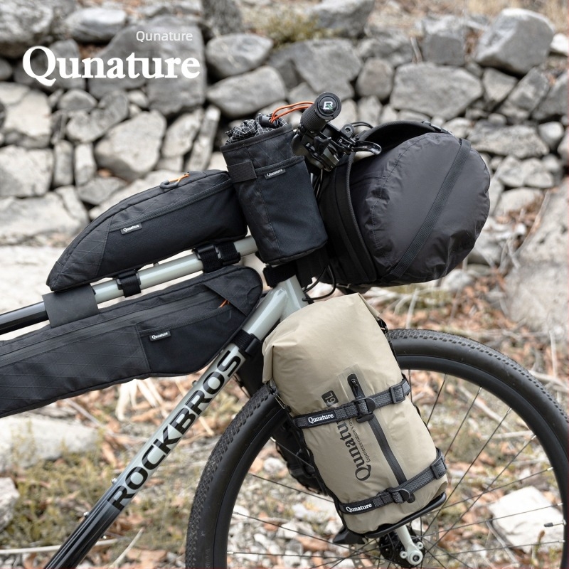 ROCKBROS Geantă pentru ghidon bicicletă, 1L, Material: Nylon + pearl cotton + aluminum film + 42d elastic mesh, Model: 30110084 P008 30110084001, Fără căptușeală