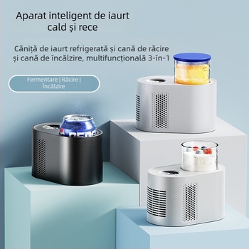 Mașină inteligentă pentru iaurt, cu fermentare, răcire și încălzire — trei în unu pentru uz casnic.