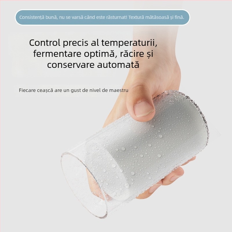 Mașină inteligentă pentru iaurt, cu fermentare, răcire și încălzire — trei în unu pentru uz casnic.