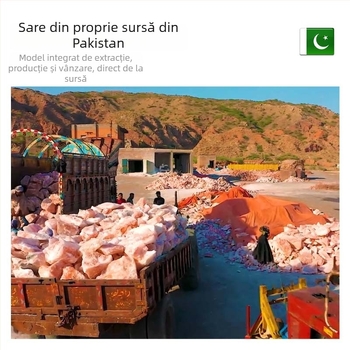 Ornament din bloc de sare himalayan natural — decor din piatră, fără personalizare, cadou pentru absolvire, mutare și alte ocazii; potrivit pentru cupluri, prieteni, colegi, persoane în vârstă și colegi de clasă.