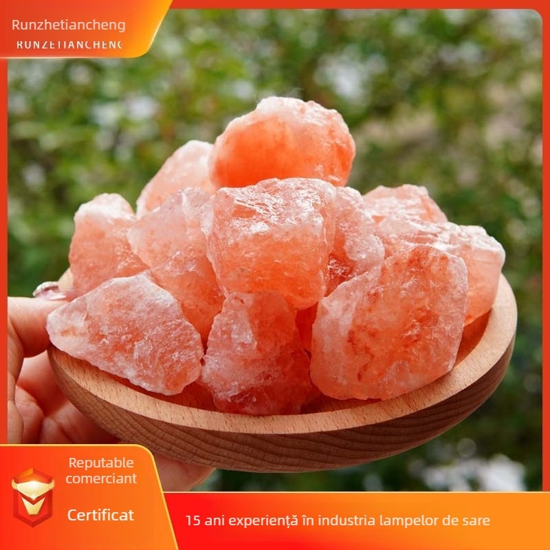 Ornament din bloc de sare himalayan natural — decor din piatră, fără personalizare, cadou pentru absolvire, mutare și alte ocazii; potrivit pentru cupluri, prieteni, colegi, persoane în vârstă și colegi de clasă.
