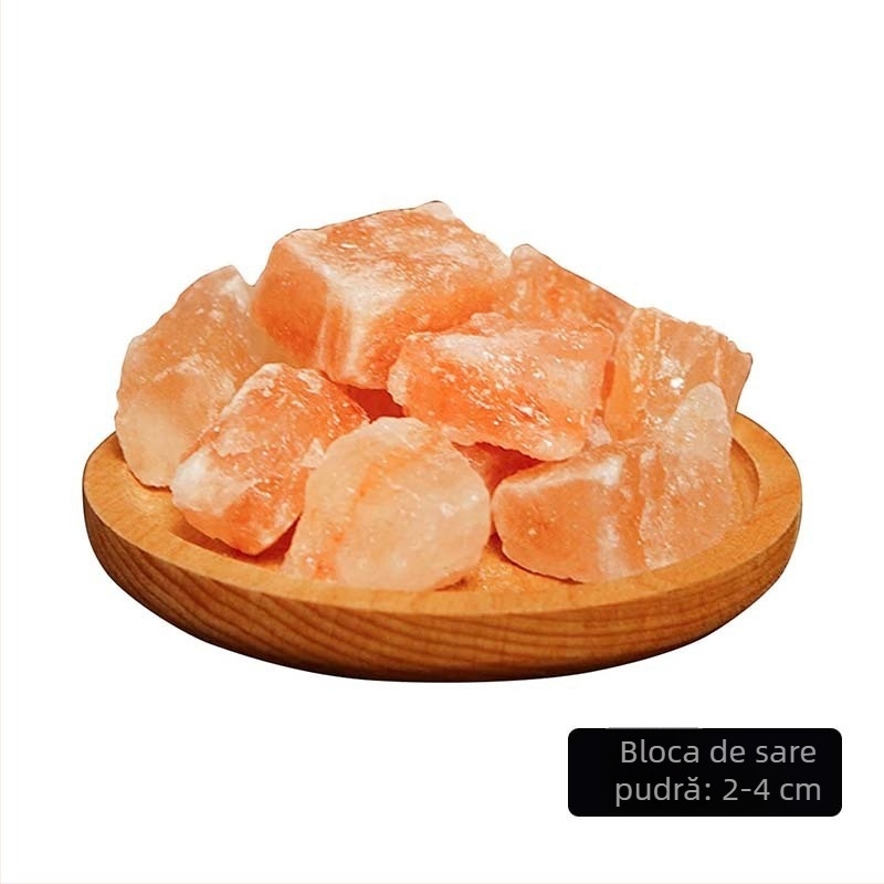 Ornament din bloc de sare himalayan natural — decor din piatră, fără personalizare, cadou pentru absolvire, mutare și alte ocazii; potrivit pentru cupluri, prieteni, colegi, persoane în vârstă și colegi de clasă.