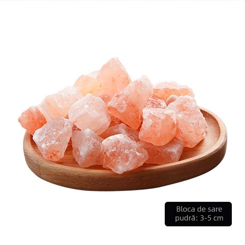 Ornament din bloc de sare himalayan natural — decor din piatră, fără personalizare, cadou pentru absolvire, mutare și alte ocazii; potrivit pentru cupluri, prieteni, colegi, persoane în vârstă și colegi de clasă.