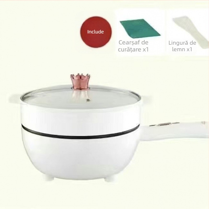 Wok electric cu funcție de abur — 1000–1200 W, capacitate sub 1 L, vas interior din aliaj, control mecanic