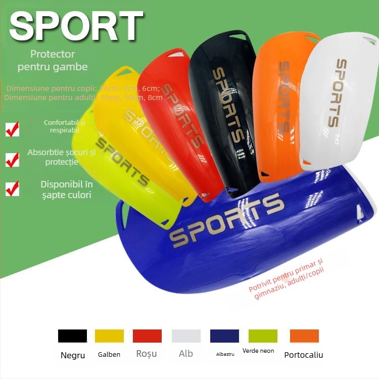 Protecții tibiale de fotbal, PU material, protecții pentru picior