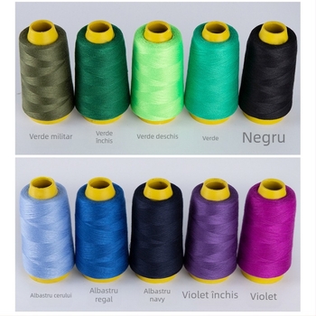 Baota 402 ață poliester pentru cusut, set de 5 bucăți pentru cusut manual