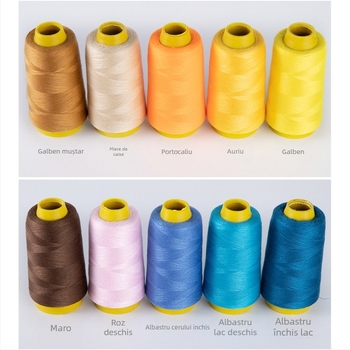 Baota 402 ață poliester pentru cusut, set de 5 bucăți pentru cusut manual