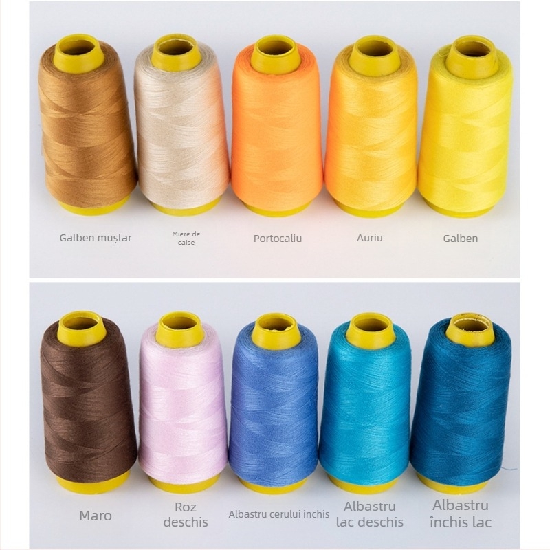 Baota 402 ață poliester pentru cusut, set de 5 bucăți pentru cusut manual