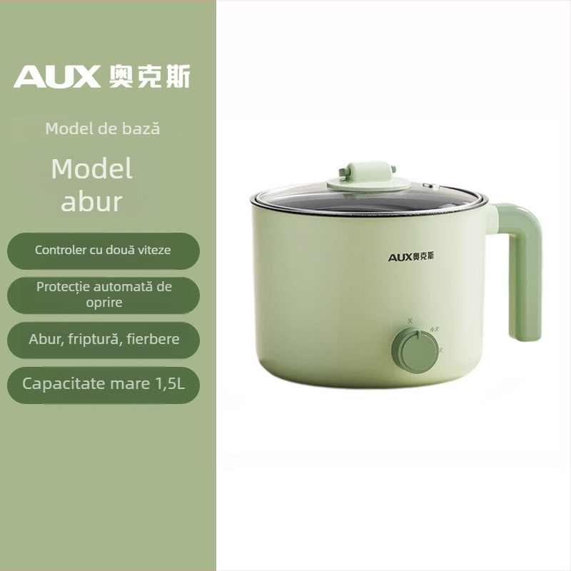 Oakes oală electrică de gătit, capacitate 2 L, pentru 2–3 persoane, curățare integrată, control mecanic, abur rapid, model HX-12B116A