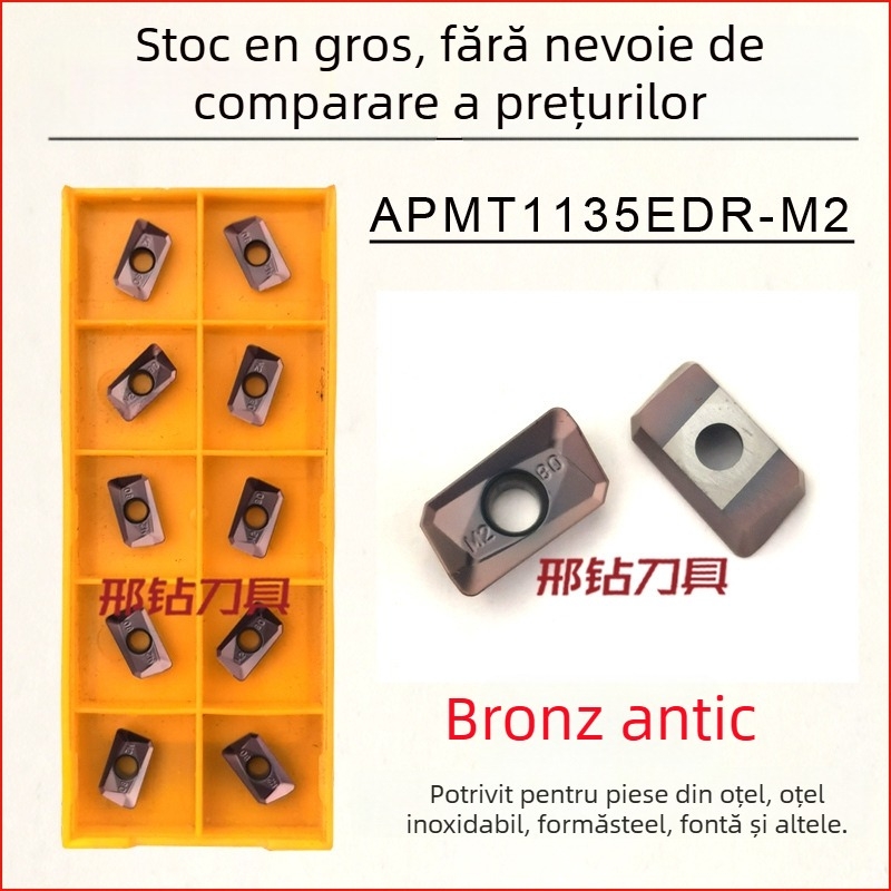 Inserație frezare CNC APMT1604/APMT1135, Brand Xzcc/Xingzuan, Seria 1604/1135, Coduri produselor APMT1135PDER-M2, APMT1604PDER-M2