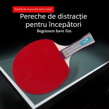 Set de rachete pentru tenis de masă pentru începători - gumă dublă pe ambele fețe, gumă Long-Glue, lamă PE, logo personalizabil