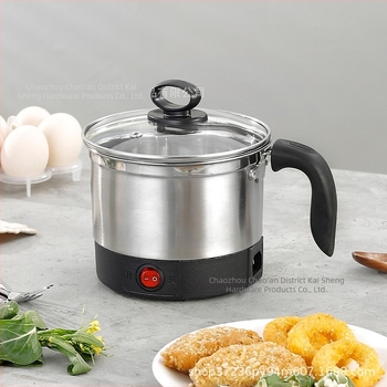 Oală electrică KS88 — capacitate 2,1–4 L, pentru 2–3 persoane, liner din oțel inoxidabil, control prin buton rotativ