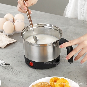 Oală electrică KS88 — capacitate 2,1–4 L, pentru 2–3 persoane, liner din oțel inoxidabil, control prin buton rotativ