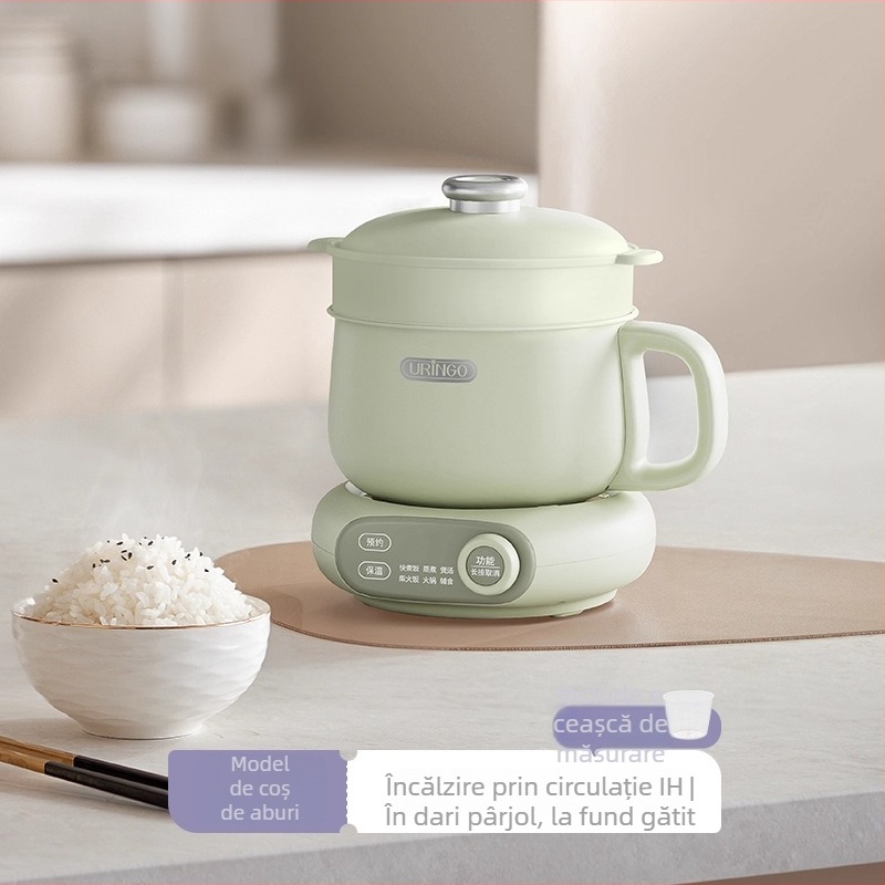 IH oala de gătit orez cu design divizat și gătire la abur, control prin microcomputer, vas interior antiaderent demontabil, capacitate ≤2 L, potrivit pentru 2–3 persoane