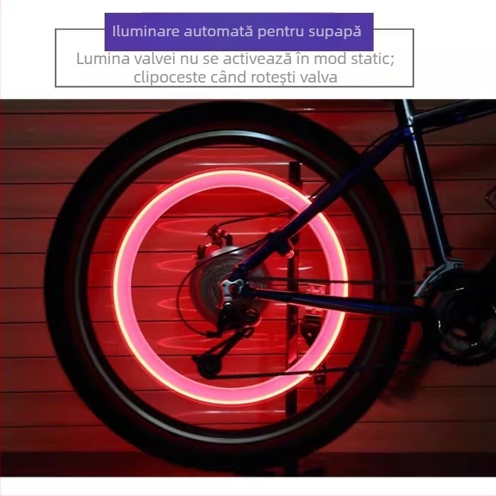 Lumină pentru valve de bicicletă și nozzle – Accesorii MTB pentru plimbări nocturne (Fără procesare și personalizare; Brand: Friendly; Fără import; Piața principală: Alte; Fără marcă privată autorizată)