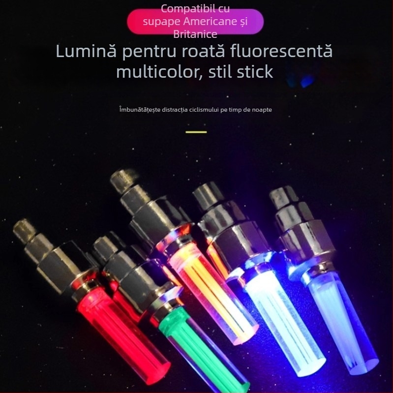 Lumină pentru valve de bicicletă și nozzle – Accesorii MTB pentru plimbări nocturne (Fără procesare și personalizare; Brand: Friendly; Fără import; Piața principală: Alte; Fără marcă privată autorizată)