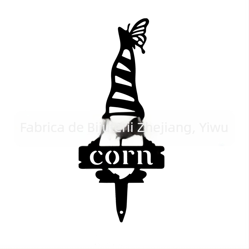 Statuie metalică de grădină pentru exterior – gnom primitor (Material: Metal; Stil: Simplitate modernă; Cadou: potrivit pentru cadouri; Brand: Yue Chan Jewelry)