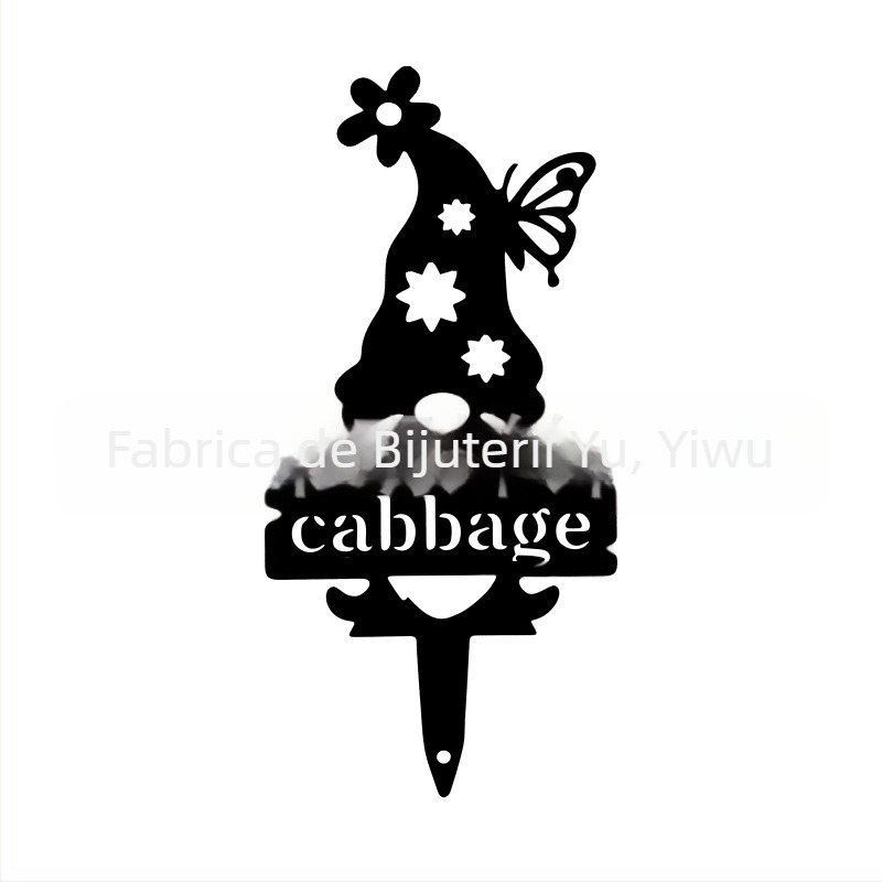 Statuie metalică de grădină pentru exterior – gnom primitor (Material: Metal; Stil: Simplitate modernă; Cadou: potrivit pentru cadouri; Brand: Yue Chan Jewelry)