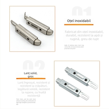 Nod de ușă Butterfly Bolt XK1008, material aliaj zinc/ oțel inoxidabil, tratament suprafață zinc alb, stil modern minimalist, marcă Fujian Chenghui