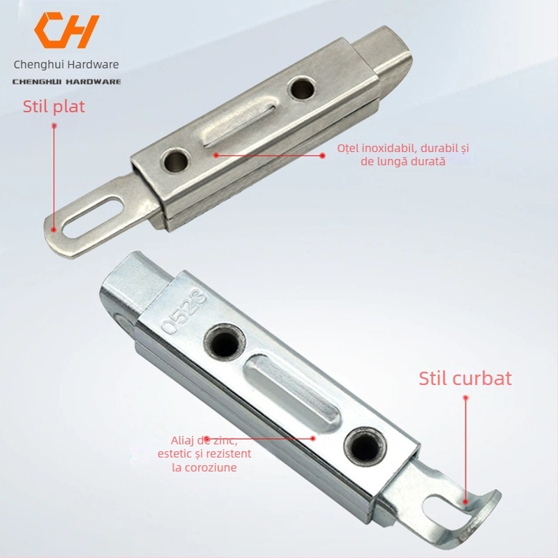 Nod de ușă Butterfly Bolt XK1008, material aliaj zinc/ oțel inoxidabil, tratament suprafață zinc alb, stil modern minimalist, marcă Fujian Chenghui