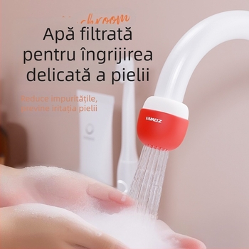 Filtru pentru robinet în formă de ciupercă – purificator de apă pentru casă, cămin, călătorii și hoteluri; stil minimalist, material PP, lansat în 2025.
