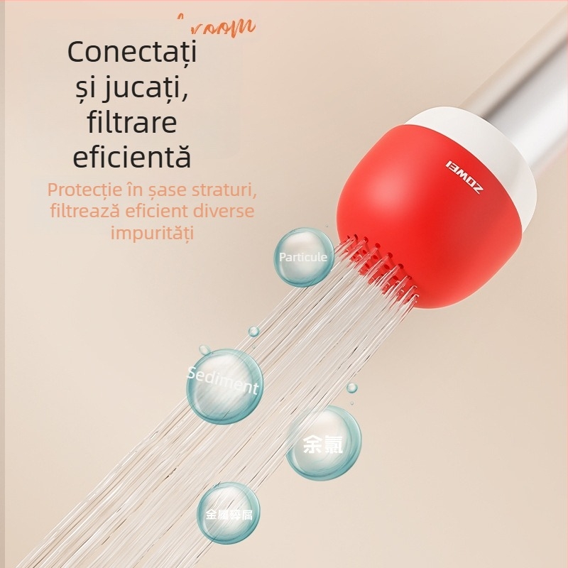 Filtru pentru robinet în formă de ciupercă – purificator de apă pentru casă, cămin, călătorii și hoteluri; stil minimalist, material PP, lansat în 2025.