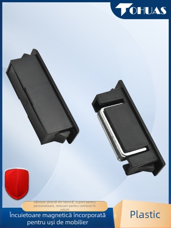 Stop magnetic pentru ușă industrial, montaj încorporat, acționare manuală, model C-349N-2/1, stil Nou Chinezesc