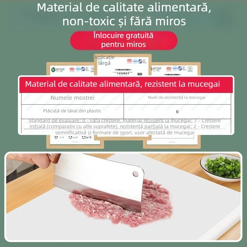 tocător din plastic PE, antibacterian și rezistent la mucegai, îngroșat, cu două fețe, din Zhejiang.