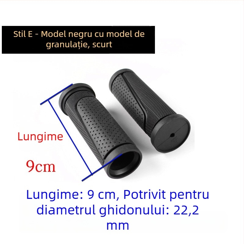 Huse pentru ghidon bicicletă de munte (lungi și scurte) – cauciuc, antiderapante, pliabile, confortabile